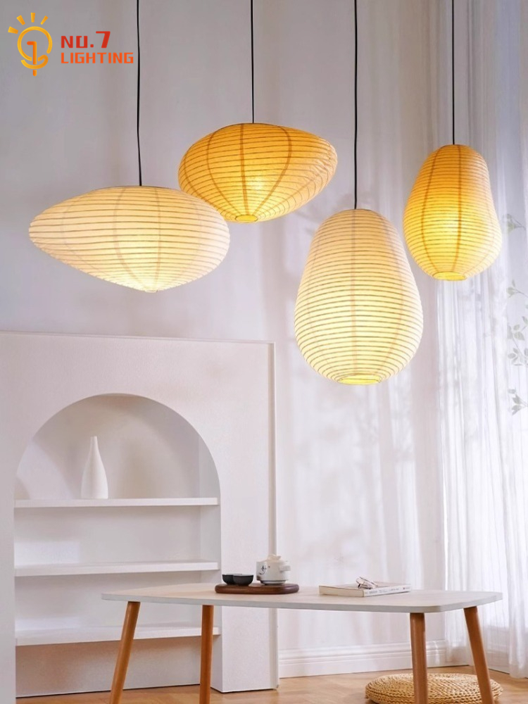 Interior Design Zen Style - Japanese Design Akari Noguchi Pendant Lights
