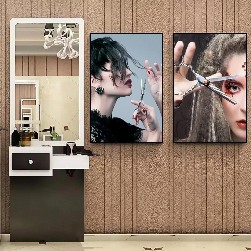 Modern Hair Salon HD Wall Art  - đánh giá và giá Interior Design Illustrated