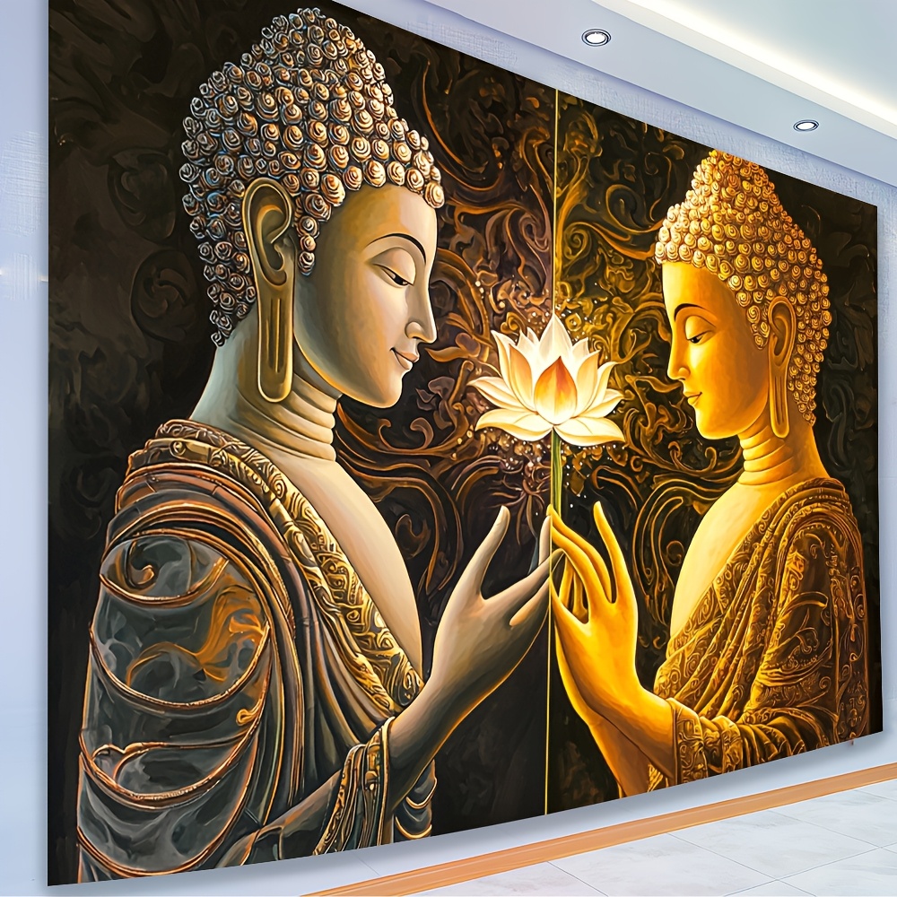 Buddha Lotus Wall Tapestry Spi - đánh giá và giá Interior Design Zen Style