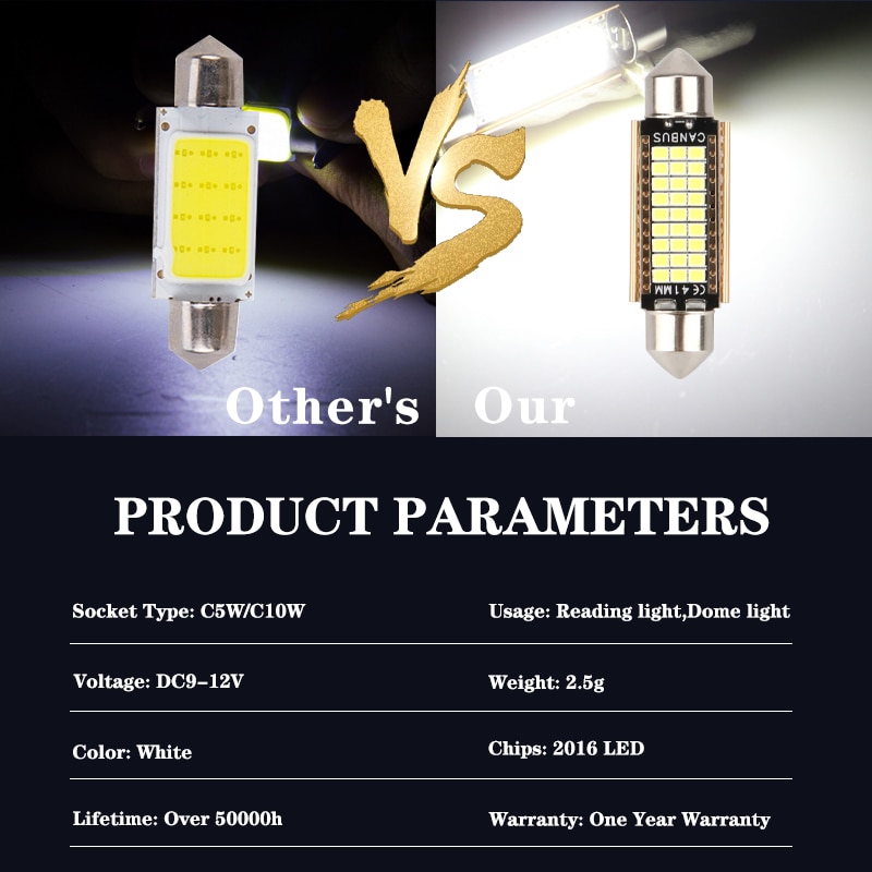 4pcs C5W LED Car Light Bulb 31 - đánh giá và giá Interior Design Intern