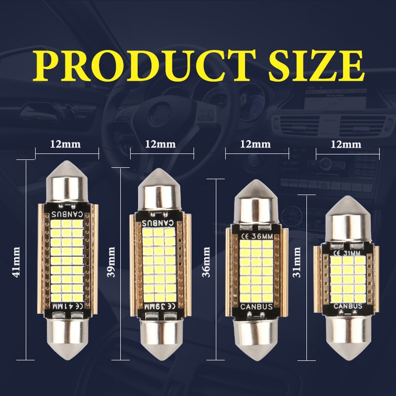 4pcs C5W LED Car Light Bulb 31 - đánh giá và giá Interior Design Intern